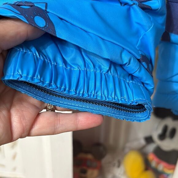 NWT Cat & Jack Vibrant Blue Infant Snowsuit with a Rocket Print - Picture 4 of 12